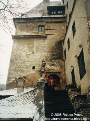 Bran Castle, staircase in front of the entrance